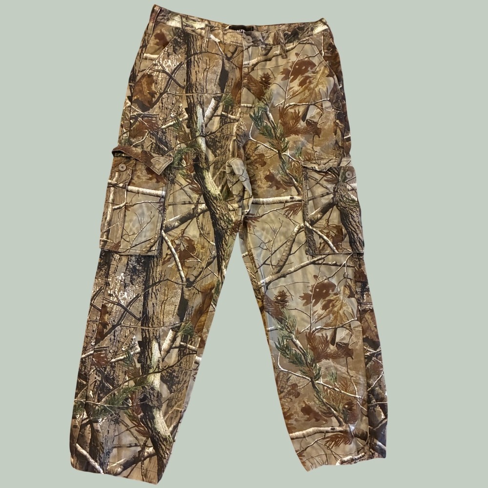 Realtree AP Camo Cargo Pants Mens 36-38 L Gorpcore Streetwear Utility Trousers